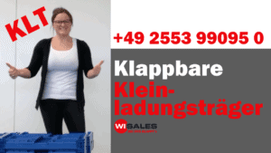 Klappbare Kleinladungsträger die zeigen wie Leergutplatz optimiert wird