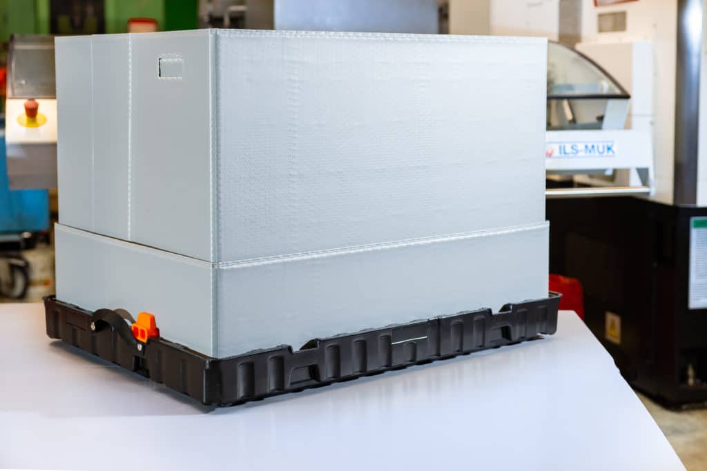 Small load carrier KLT in variable height | also foldable with compartments and inserts