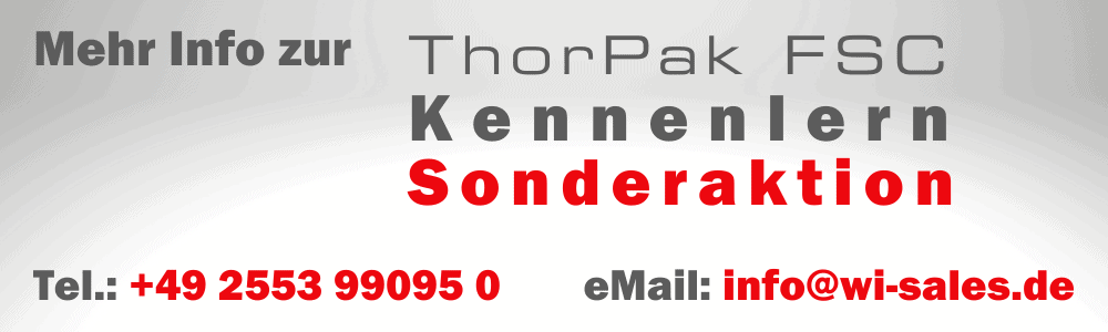 wi-sales - ThorPak FSC - KLT Aktion Banner